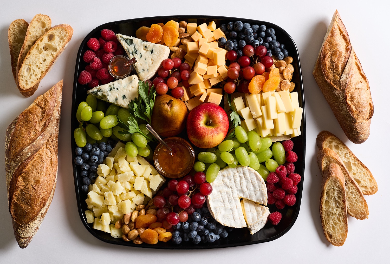 fruit and cheese tray