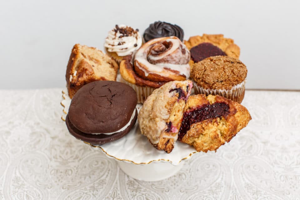 variety of breakfast pastries from Zupan's bakery
