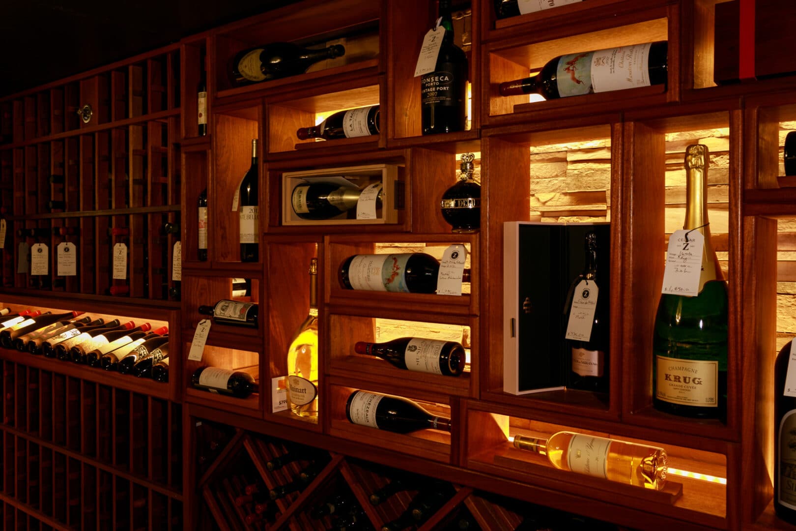 Cellar Z Private Dining Room Wine Collection
