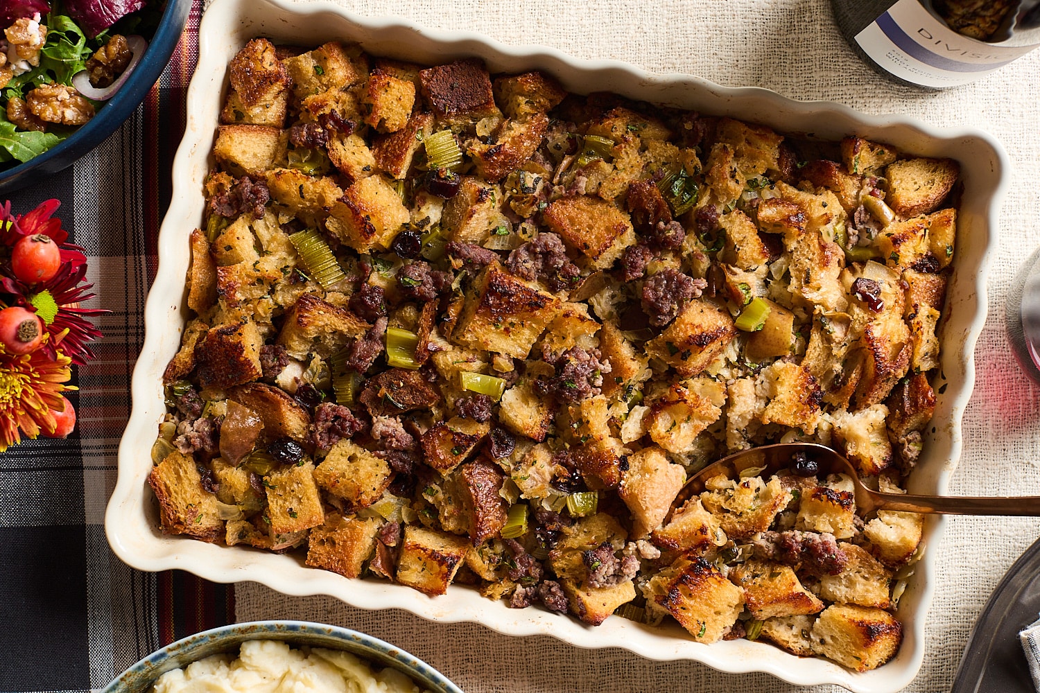 with Cranberry Sage pork sausage.