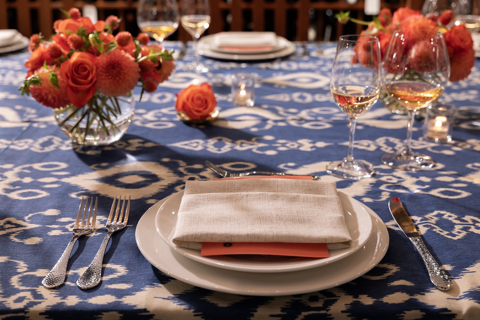 Cellar Z Private Dining Room Table Setting