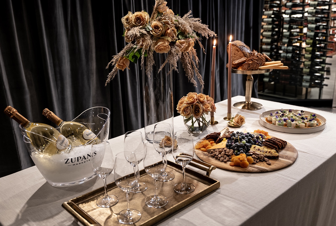 Cellar Z Private Dining Room Table Setting