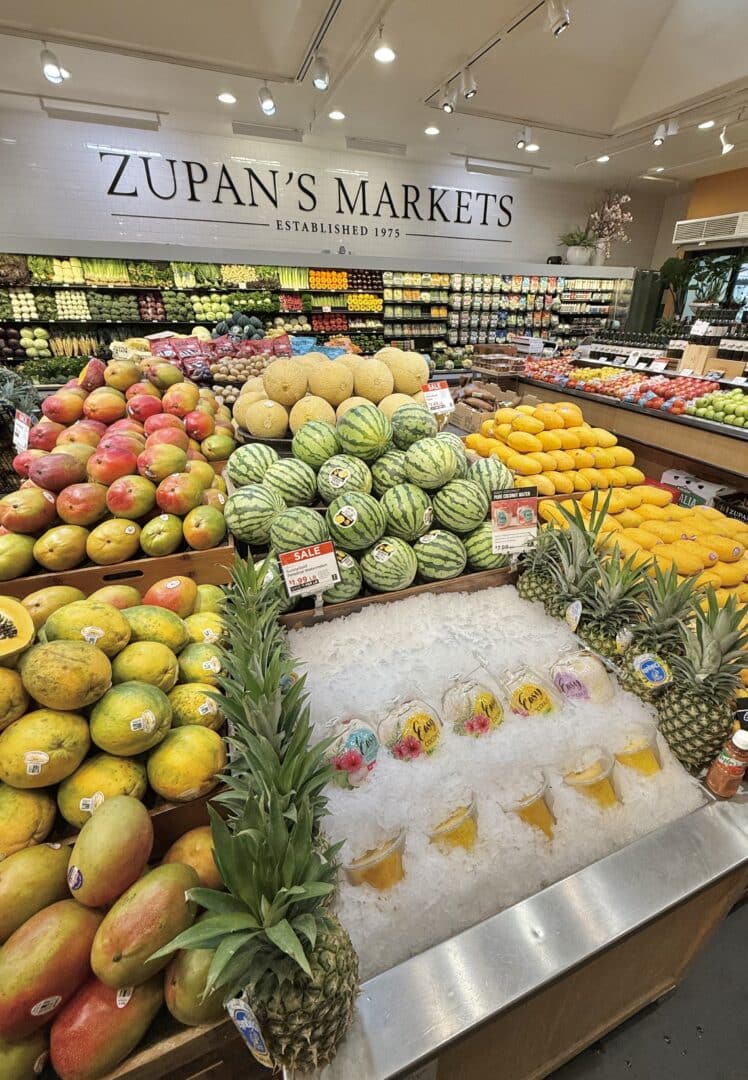 tropical fruit display